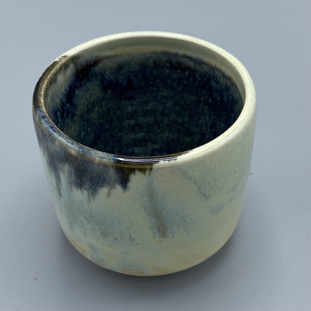 Celadon and bruised peach tumbler