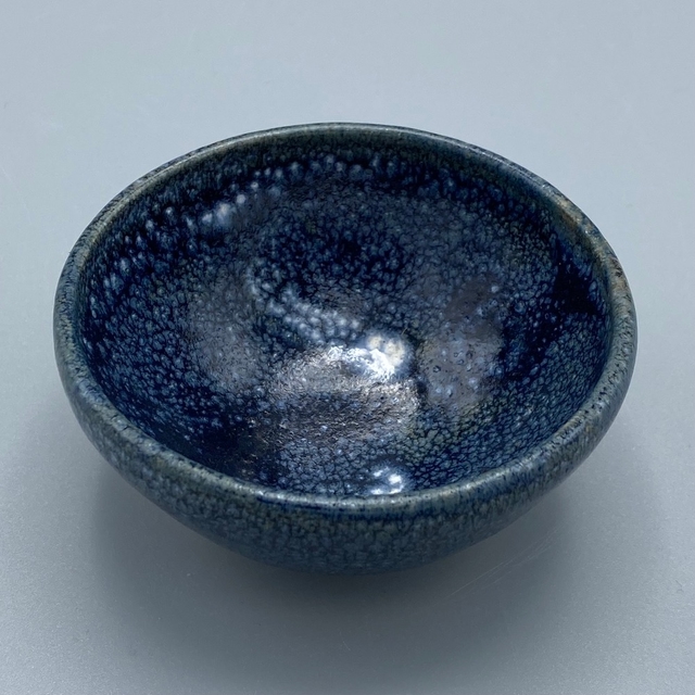 Very small blue speckle bowl