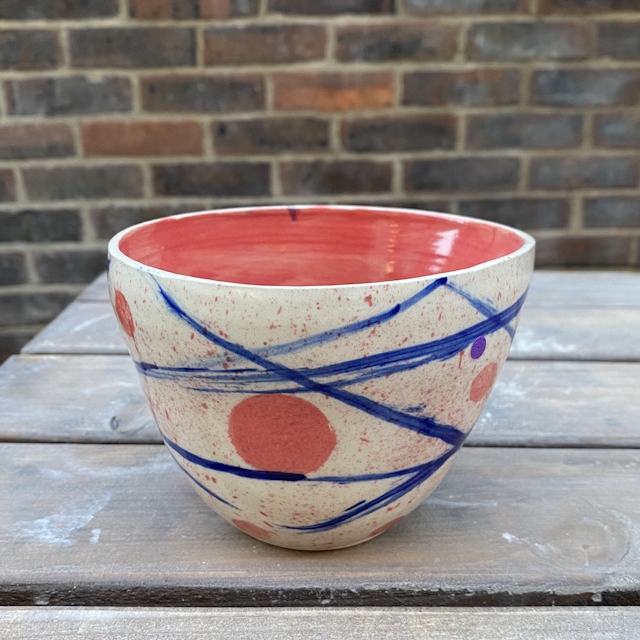 Colourful asymmetric bowl